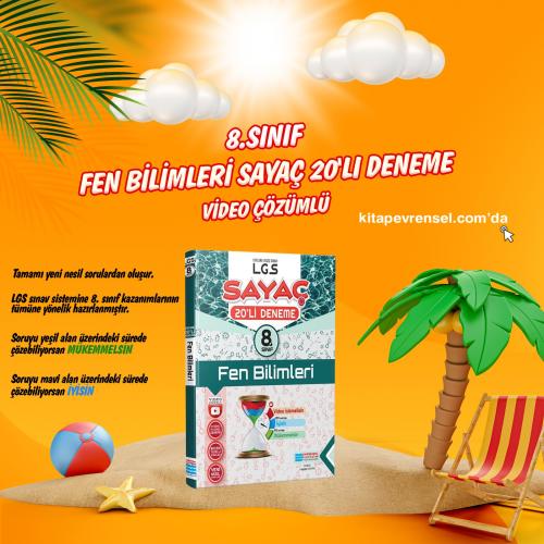 Evrensel İletişim Yayınları 8 .Sınıf Fen Bilimleri Video Çözümlü Sayaç