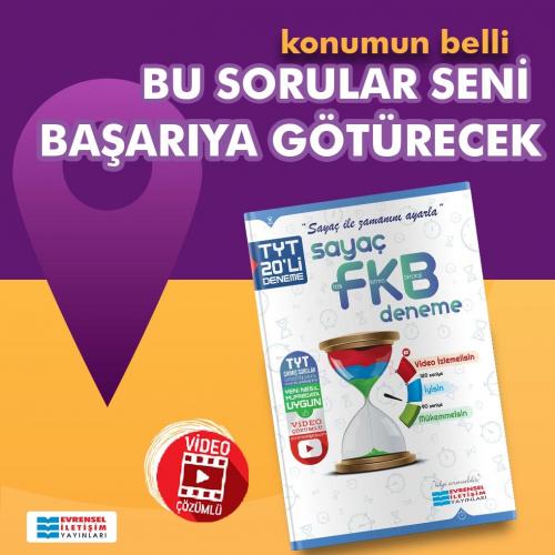 TYT Fizik Kimya Biyoloji FKB Video Çözümlü 20'li Deneme Evrenselsel İl