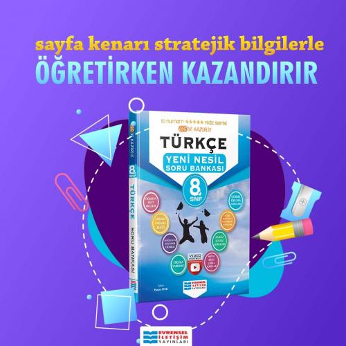 2023 LGS 8. Sınıf Türkçe Video Çözümlü Soru Bankası Evrensel İletişim 