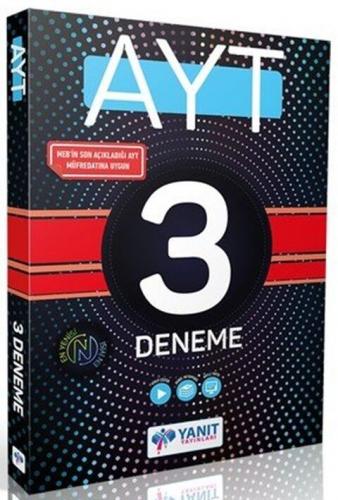 2023 AYT Tüm Dersler 3 Deneme Video Çözümlü Yanıt Yayınları 9786258110
