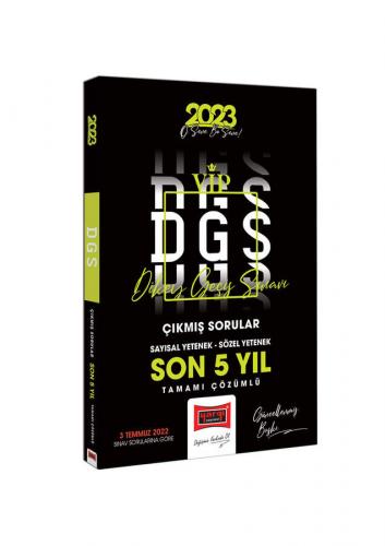 2023 DGS Son 5 Yıl Tamamı Çözümlü Çıkmış Sınav Soruları Yargı Yayınlar