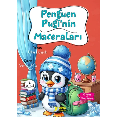Penguen Puginin Maceraları 1.Sınıf (10 Kitap)