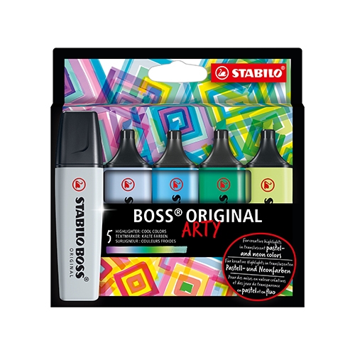 Stabilo Boss Original Arty Soğuk Renkler Işaretleme Kalem Seti 5'li
